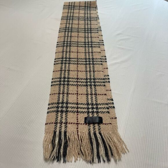 Burberry London Merino Wool Nova Check Plaid Scarf - Picture 1 of 8